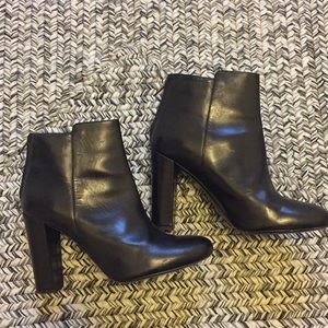 Size 7, J Crew Leather Booties